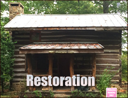 Historic Log Cabin Restoration  Margarettsville, North Carolina